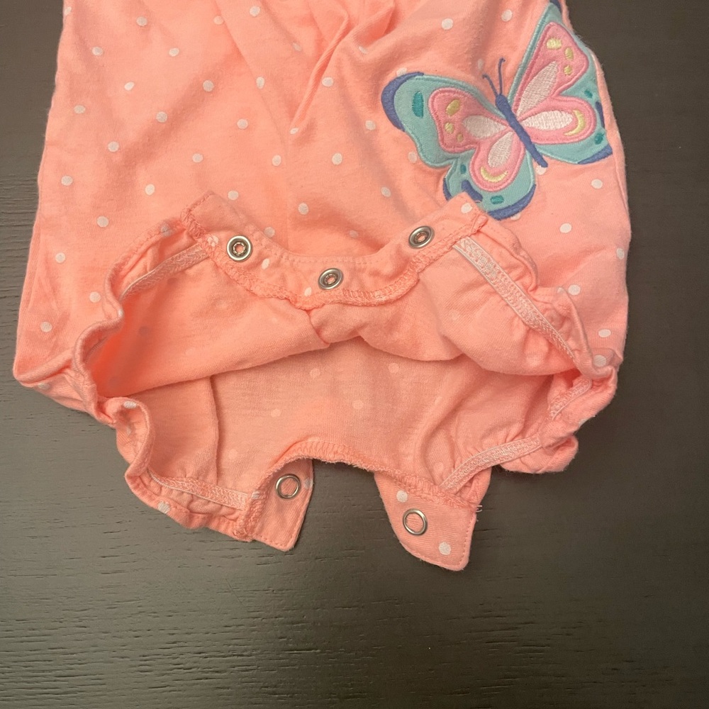 Carter’s Newborn Baby Girl Pink, Black and Tan Onsies Outfits Bundle NWOT - Picture 2 of 14